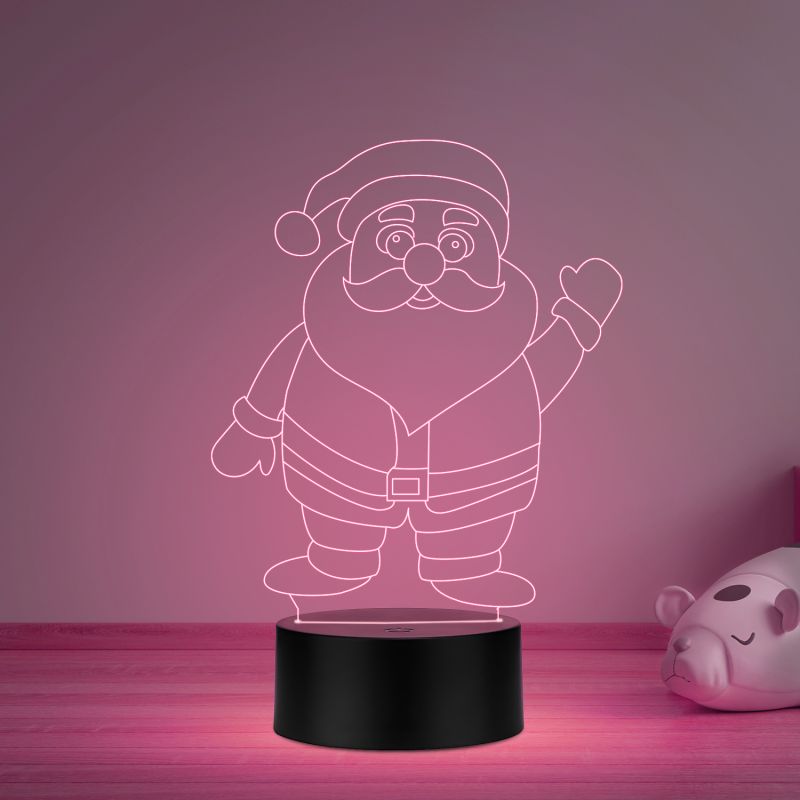 Santa Claus Led Night lamp 16 Color Changing Light & Remote Control Gift for Christmas